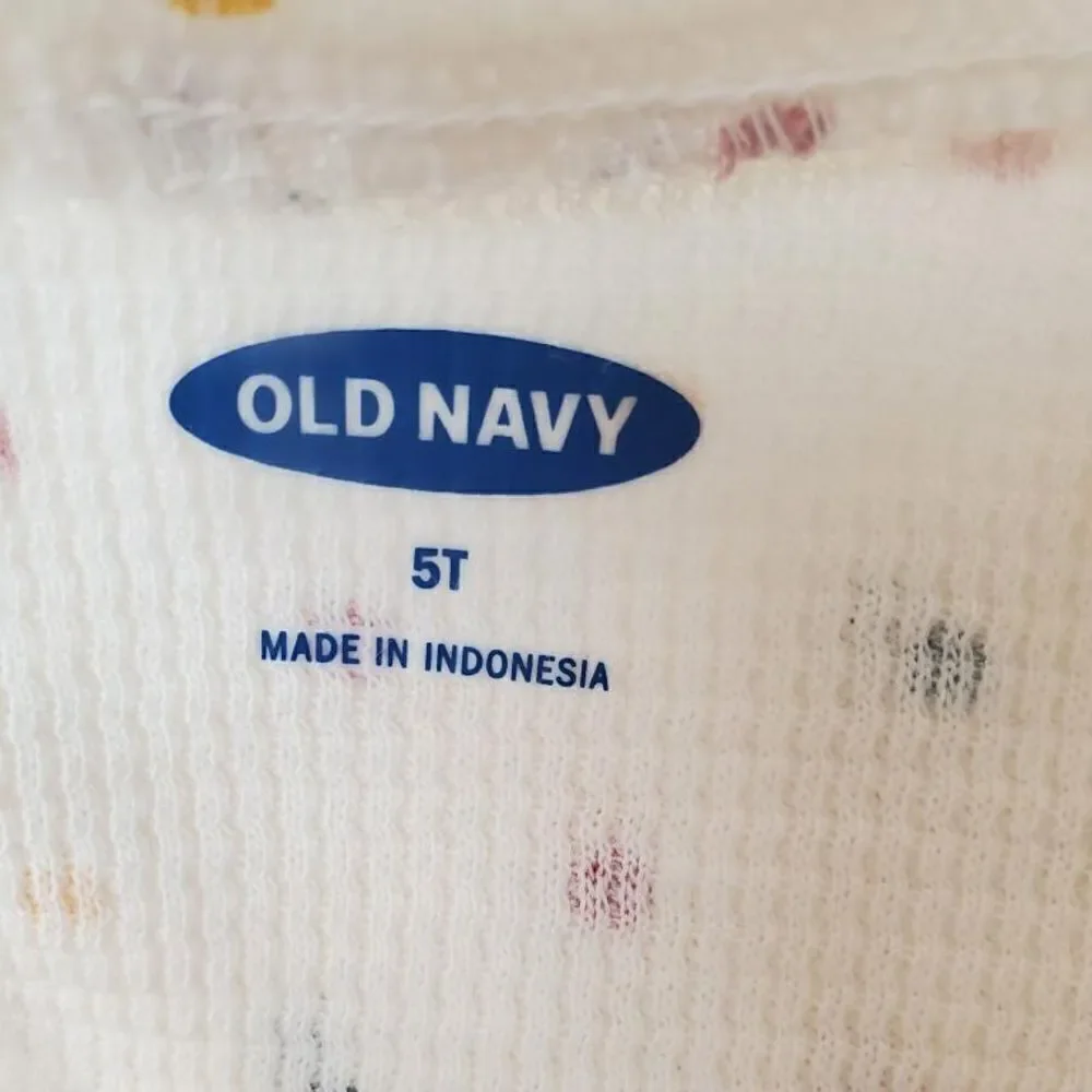 🔥4/$25 OLD NAVY GIRLS POLKA DOT LONG SLEEVE TOP 5T